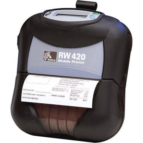 Zebra RW420 Portable Barcode Printer - New, original packaging - R4D-0UGA000N-00