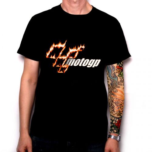 New design moto gp fire logo 2015 black mens t-shirt shirts tees size s-3xl for sale