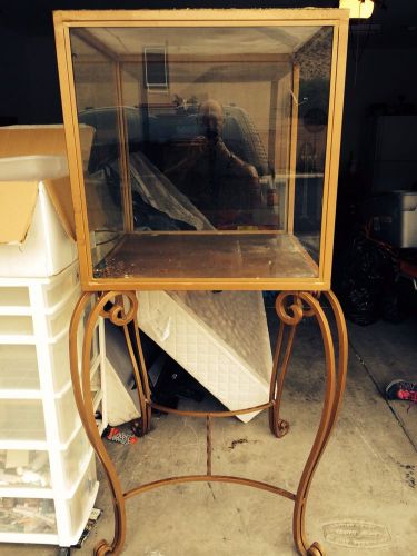 Glass Display Case With Iron Frame