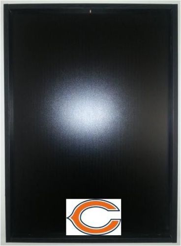 Jersey Display Case Frame Black Football Chicago Bears Logo Decal Incl. NEW