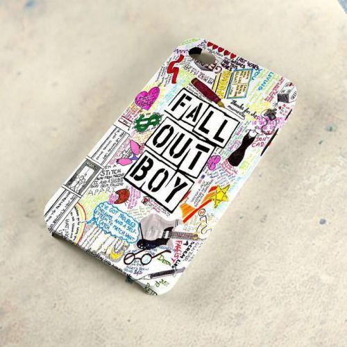 Fall Out Boy FOB Lyric Album Collage A29 3D iPhone 4/5/6 Samsung Galaxy S3/S4/S5