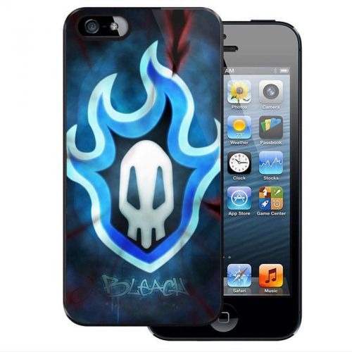 Case - Cartoon Bleach Head Skul Blue Fire Anime Series - iPhone and Samsung