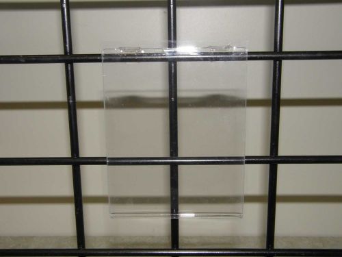 Tabbed Acrylic 4&#034; x 5&#034; Gridwall Sign Holder