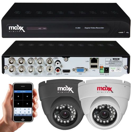 Complete CCTV Security System 4 8 Channel DVR 800TVL Camera 500GB 1TB 2TB HDD