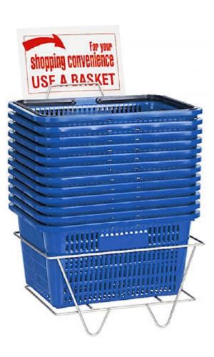 Shopping Basket Set of 12 - Blue