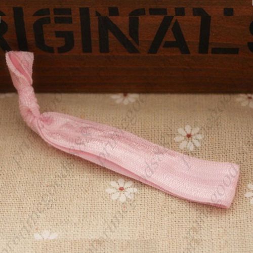 Candy Color Purity Hair Accessories Ring Ponytail Chouchou Band Tie Pink