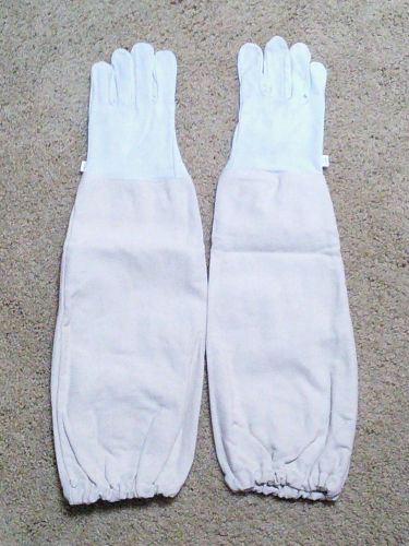Small size beekeeping leather goat skin gloves us seller california - new for sale