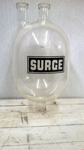 Surge Pyrex Glass Milk Receiver Jar + from old dairy farm New old stock