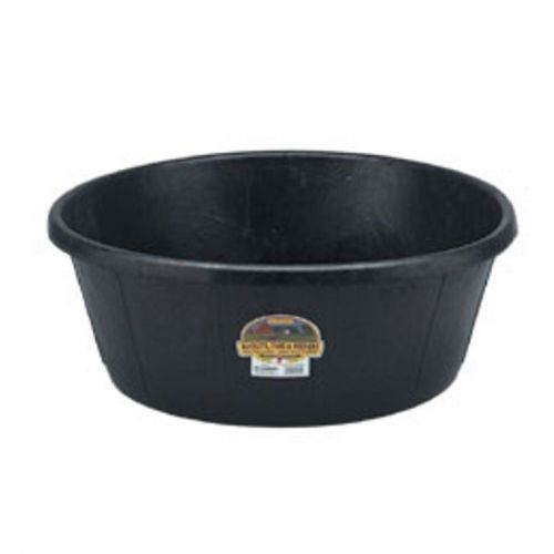 15 Gallon Rubber Tub Pet Livestock Feeding Shop Supplies Multi Purpose Black