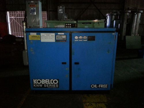 Kobelco rotary screw air compressor 75 hp-oil free-two stage for sale