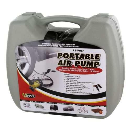 Weston gear portable 12-volt mini air compressor pump, 1/4 hp motor 84-3001-w for sale