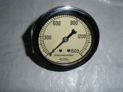 Vintage jas p marsh hydrolic pressure meter steam gauge panel for sale