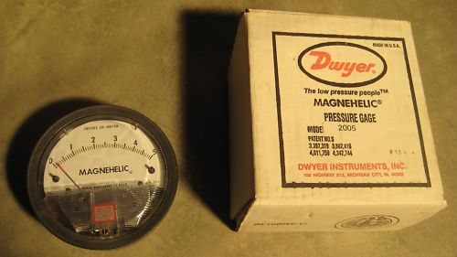 Dwyer Pressure Gauge 0-5 Inches WC 2005