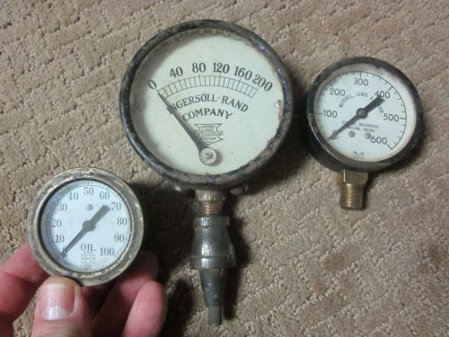 3 steampunk gauges us gauge, crosby steam, mitchell, lewis &amp; staver vintage for sale