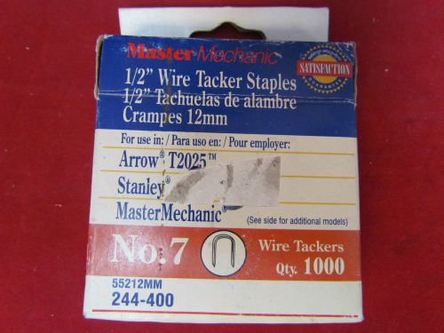 Master Mechanic 1/2&#034; 12mm Wire Tacker Staples # 7