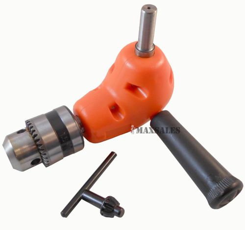 Angle adaptor metal gear 90 degree right angle drill attachment 3/8&#034; chuck for sale