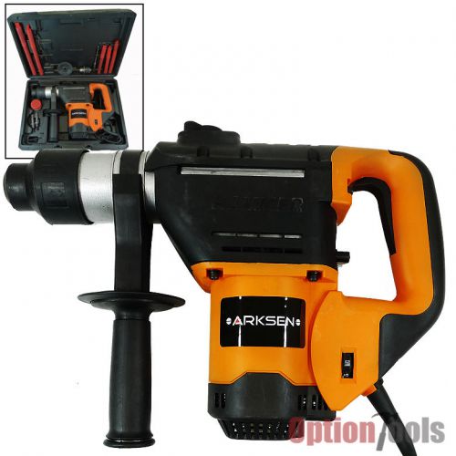 1-1/2&#034; sds electric rotary hammer drill plus demolition bits variable speed case for sale