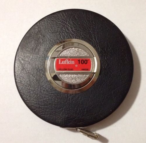 Lufkin hw226 3/8&#034; x 100&#039; yellow clad steel tape measure measuring tape for sale