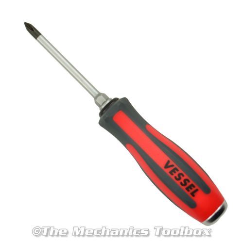Vessel megadora tang-thru 930 p1 x 75 cross point screwdriver - jis &amp; phillips for sale