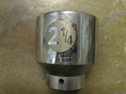 Armstrong 13-172 Chrome 2-1/4&#034; Standard Socket 12 Point 3/4&#034; Drive Made in USA!