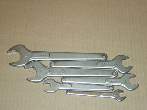 Lot of 6 USAG 248 Open End Wrenches 27mm, 24mm, 19mm, 17mm, 13mm, 10mm PR141K