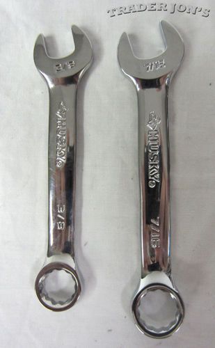 Husky Open End Box Combo Wrench Hand Tools Lot of 2 3/8, 7/16 Made in USA