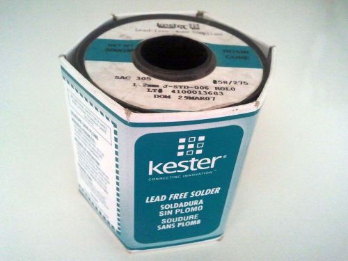 Kester solder wire lead free tin 1.2mm rosin core rohs sac 305 #58/275 500g rolo for sale