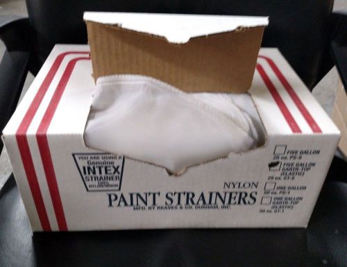 Reaves Paint Strainers 5 Gallon Garter Top Elastic 25 Count GT-5 Nylon 3 boxes