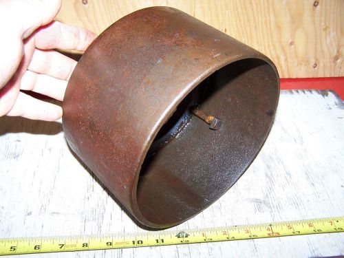 Original hit miss gas engine cast iron belt pulley steam tractor magneto oiler for sale