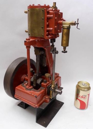 Live VERTICAL STEAM ENGINE  - Complete and in working condition 17&#034; tall