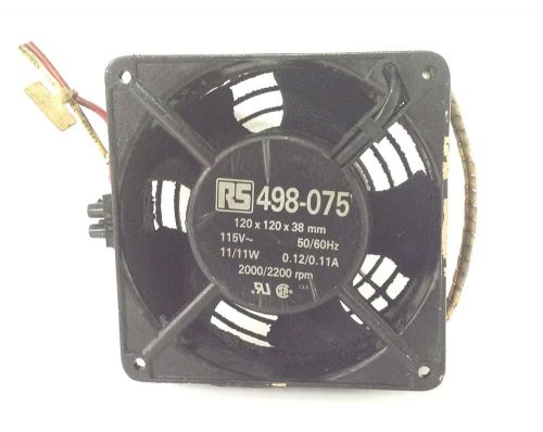 Rs fan 2000/2200 rpm 115v 120x120x38mm 498-075 for sale