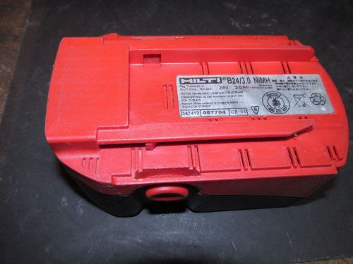 HILTI 24V rechargeable battery B24/3.0 Ni-Mh high-capacity  MINT  (637)