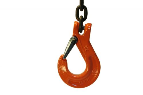 3/8&#034; sling hook with latch kit - grade 100 - lifting chains - lot of 16 hooks for sale