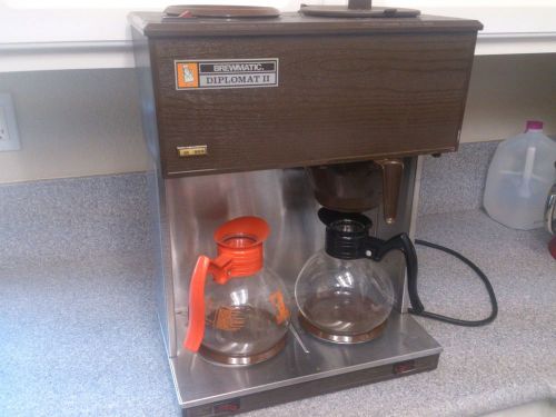Brewmatic Diplomat II Pour Over Commercial Coffee Brewer w/ 2 Decanters