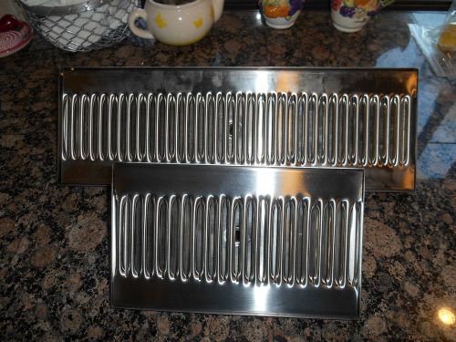 6&#034; x 18&#034; Stainless Beer Drip Tray With Drain  Kegerator  Draft Beer