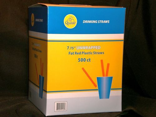 * 500 super thick smoothie milk shake drinking straws * for sale