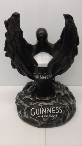Hand Carved Custom Made Guinness Eagle (Black Painted Foam Construction)