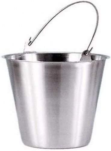 Adcraft PS-6 Stainless Steel Ice Bucket Deluxe Pail, 6 Quart