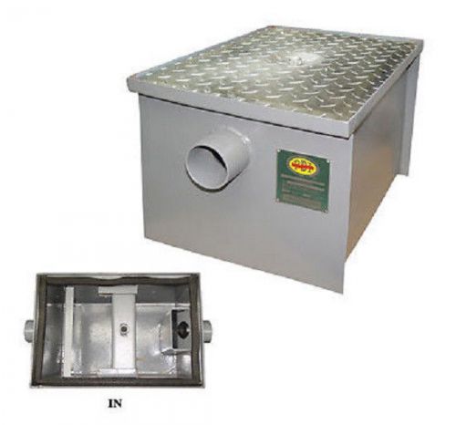 New Commercial Kitchen 10 GPM PDI Approved Regular Grease Trap 20 lbs