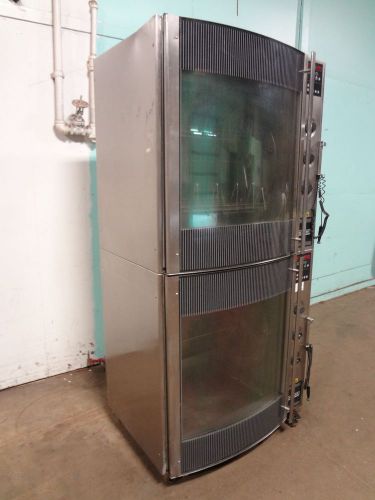 &#034;hobart&#034; heavy duty commercial dbl. stack chicken / rib rotisserie electric oven for sale