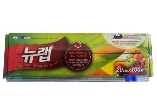 [New Wrap] Brand New Multi Purpose Plastic Food Wrap/Sliding Cutter(20cm X 100m)