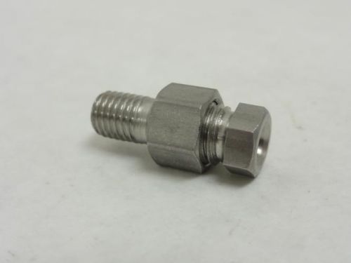 142134 new-no box, formax 700052 ss pneumatic tube connector 1/4&#034; threads 7/8&#034; o for sale