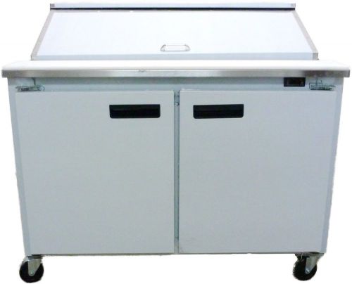 Cooltech refrigerated 2-door sandwich prep table 48&#034; cwk-48bmb for sale