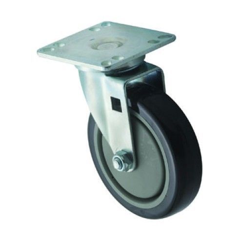 Winco ct-33 universal caster set, 5&#034; wheel with 3-1 / 2&#034; x 3-1 / 2&amp;quo for sale