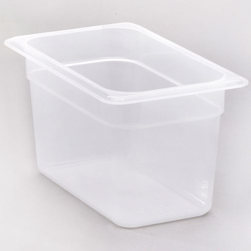 Cambro 1/4 gn food pan, 6&#034; deep, 6pk translucent 46pp-190 for sale