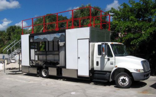 New mobile kitchen restaurant food truck w/ roof top seating for sale