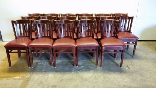 17 Solid Wood Upholstered Restaurant Chairs