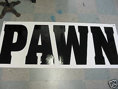 PAWN Banner Sign High Quality NEW Large sell Buy Gold loan coins Silver Tools