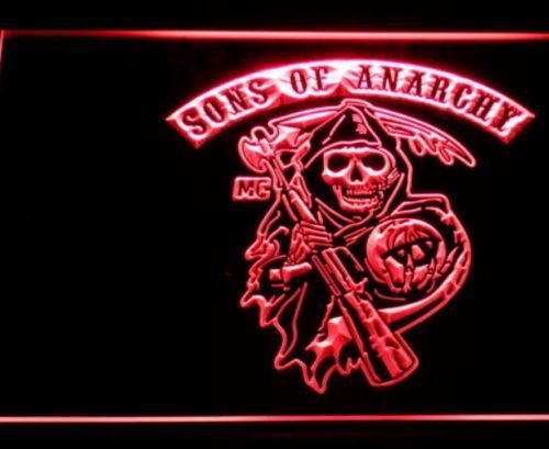 SOA NEON SIGN Sons of Anarchy Neon Sign hang door sign for Home Decor 12&#034; X 9&#034;