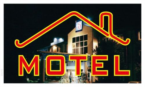 bb248 Motel Service Room Banner Sign